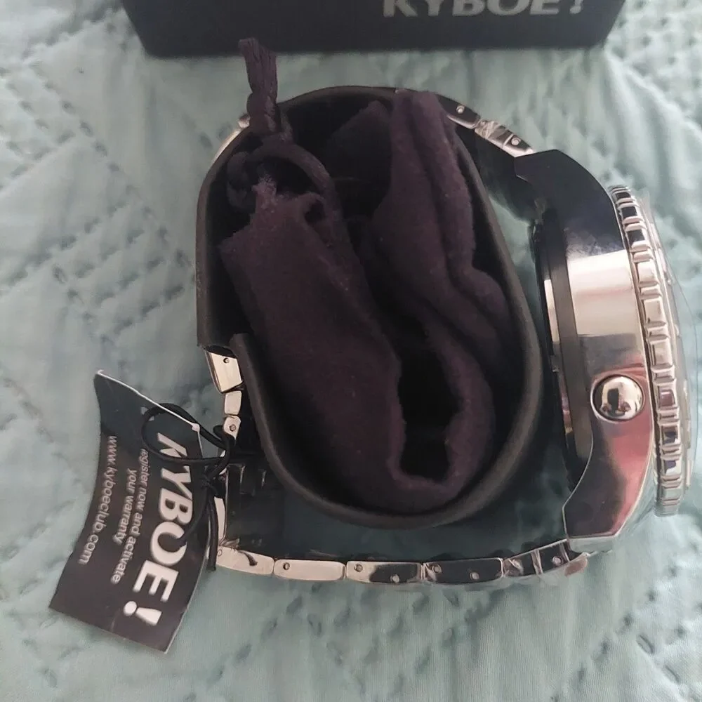 KYBOE! Giant 55 Chrono chronograph wristwatch, Mens,new ,light,pretty,comfort.